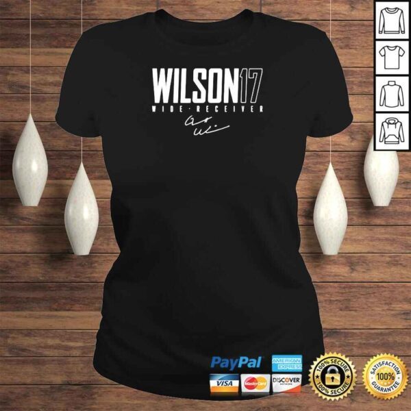 garrett Wilson 17 football signature shirt - Image 3