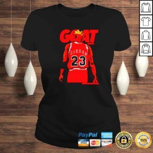 ClassicLadies goat 23 Jordan king crow basketball shirt