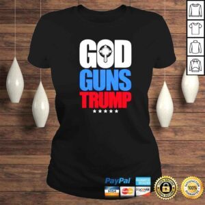 ClassicLadies god guns Donald Trump star color shirt