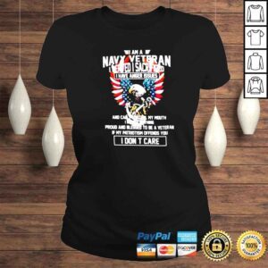 ClassicLadies i Am A Navy Veteran I Served I Sacrificed I Have Anger Issues America flag shirt