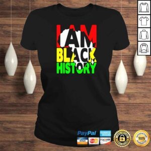 ClassicLadies i am black history African American map color shirt