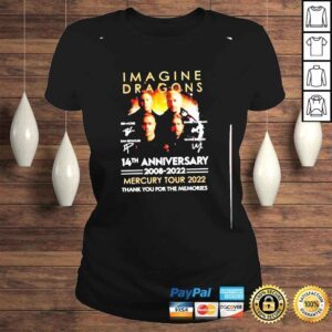 ClassicLadies imagine Dragons 14th Anniversary 20082022 thank you for the memories Shirt