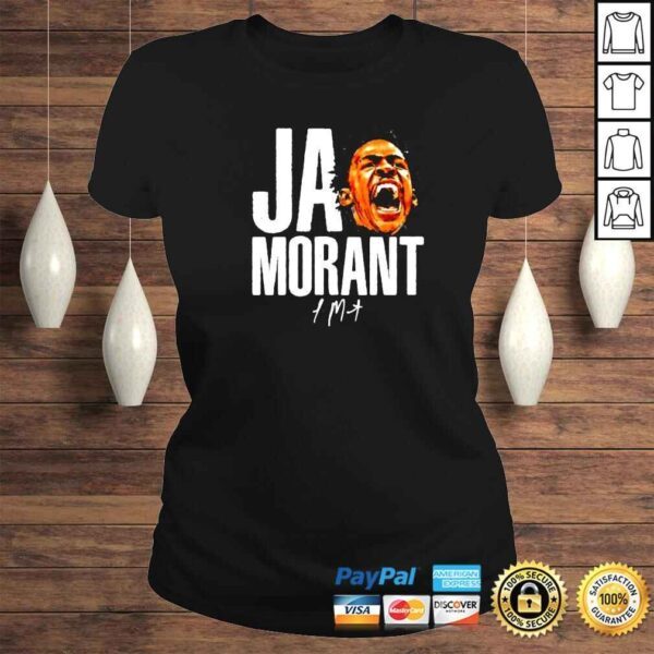 ja Morant Stacked head basketball signature shirt - Image 3