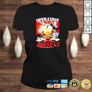 ClassicLadies joe Biden and Donald Trump operation Hell cat tank and car shirt