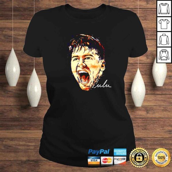 luka Doncic head basketball signature shirt - Image 3