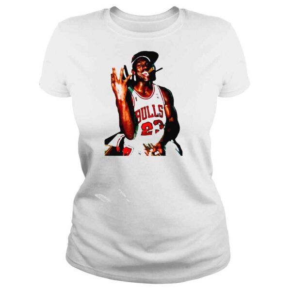 mICHAEL JORDAN smoke basketball legend shirt - Image 3