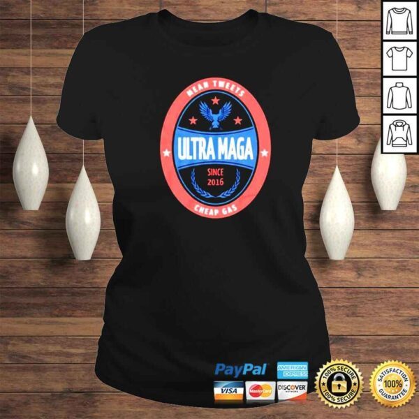 mean tweets eagle stars Ultra MAGA logo vintage shirt - Image 3