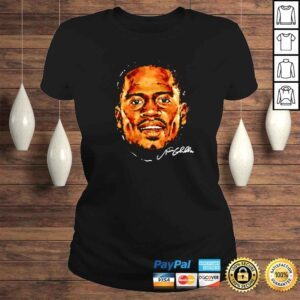 ClassicLadies nick Chubb Cleveland Portrait head rugby signature shirt