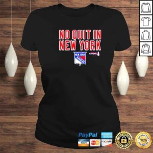 ClassicLadies no Quit In New York Ranger shirt