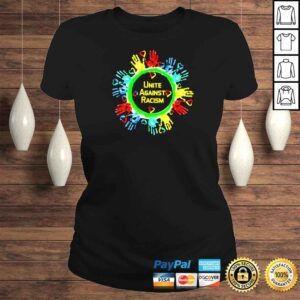 ClassicLadies official unite against racism many hands colorful shirt