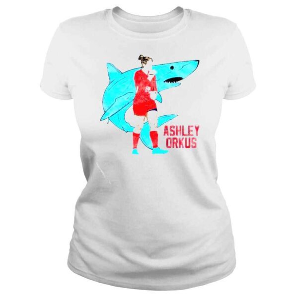 ole Miss Soccer Ashley Orkus shark shirt - Image 3