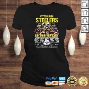 ClassicLadies pittsburgh Steelers 88th Anniversary 1933 2022 players signature shirt