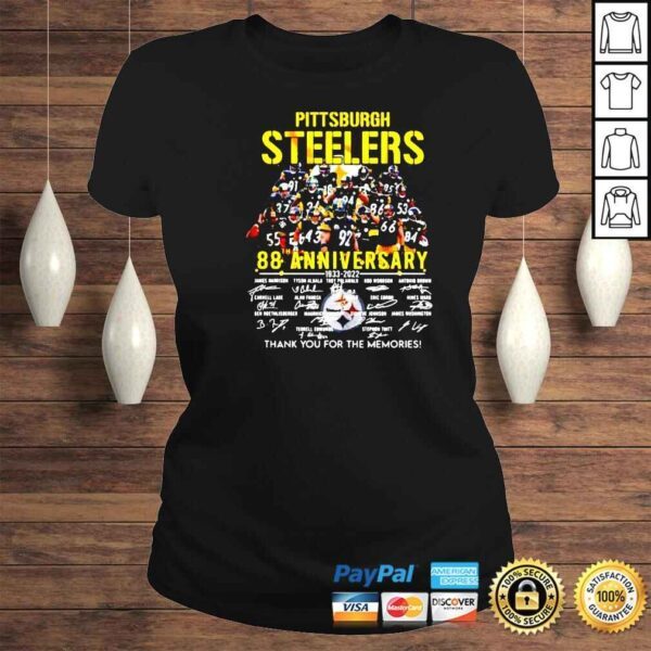 pittsburgh Steelers 88th Anniversary 1933 2022 players signature shirt - Image 3