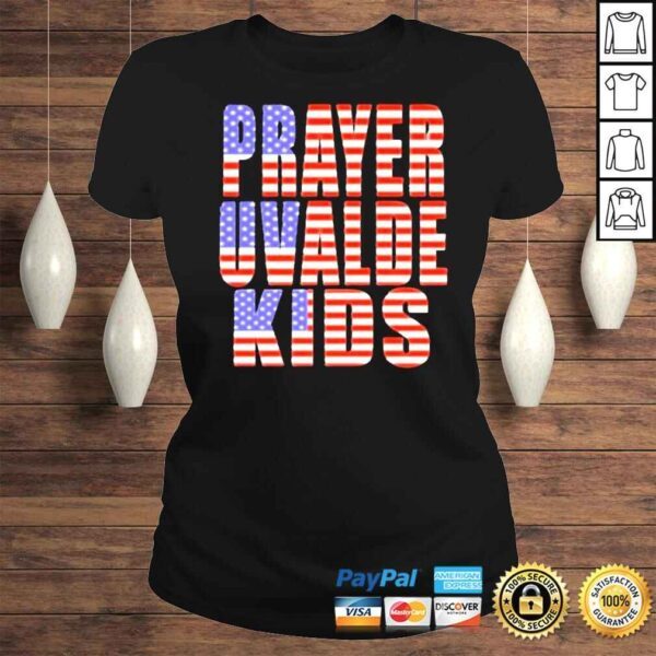 pray For Uvalde Texas Kids US Flag Vintage TShirt - Image 3