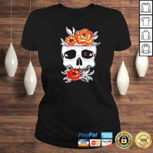 ClassicLadies skull flower destroy systems of oppression shirt