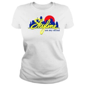 ClassicLadies skyline on my mind Cincinnati shirt