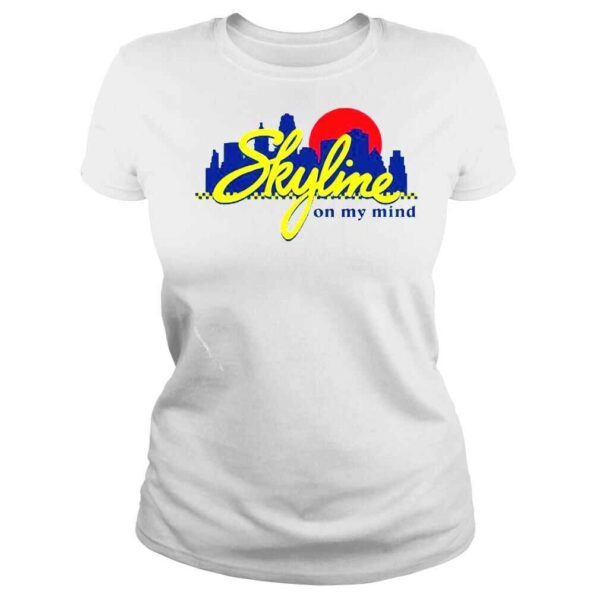 skyline on my mind Cincinnati shirt - Image 3