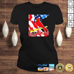 ClassicLadies st Louis Cardinals America Flag shirt