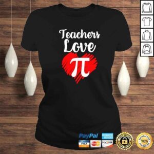 ClassicLadies teachers Love heart pi shirt