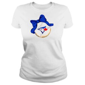 ClassicLadies toronto blue Jays tiny turnip infant baseball bow cute shirt