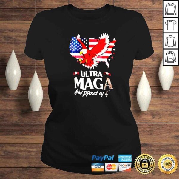 ultra MAGA and proud of it eagle America map vintage shirt - Image 3