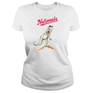 ClassicLadies washington Nationals tiny turnip toddler TT Rex cartoon baseball shirt