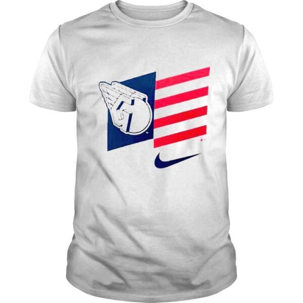 Cleveland Guardians Nike Americana Flag Tee White Shirt