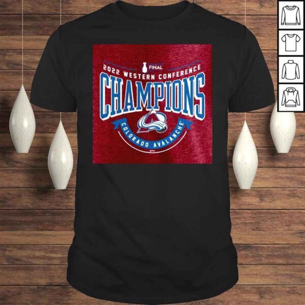 Colorado Avalanche 2022 Western Conference Champions Go Ahead Goal TriBlend Heathered Burgundy Tee Shirt