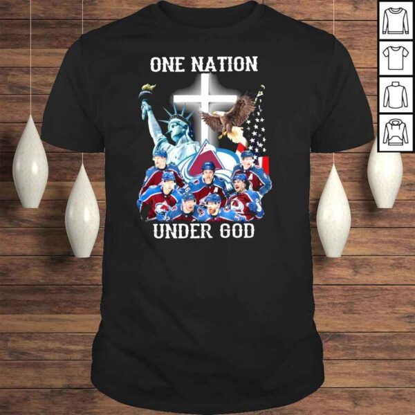 Colorado Avalanche one nation under god shirt