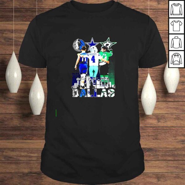 Dallas Luka Dončić Dak Prescott Jamie Benn signatures shirt