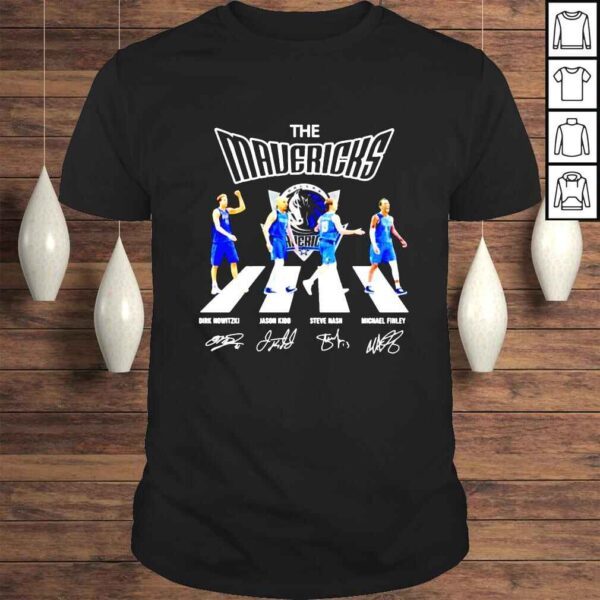 Dallas Mavericks Abbey Road singatures shirt