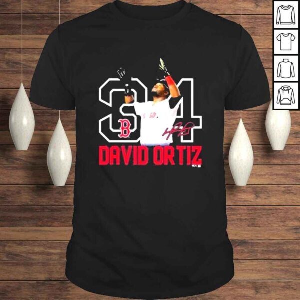 David ortiz Boston red sox hall of fame resume graphic shirt