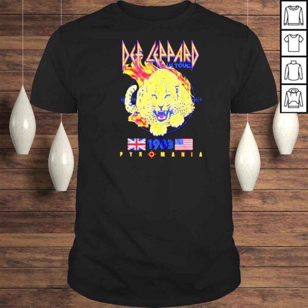 Def Leppard 1983 Pyromania Us Tour Shirt