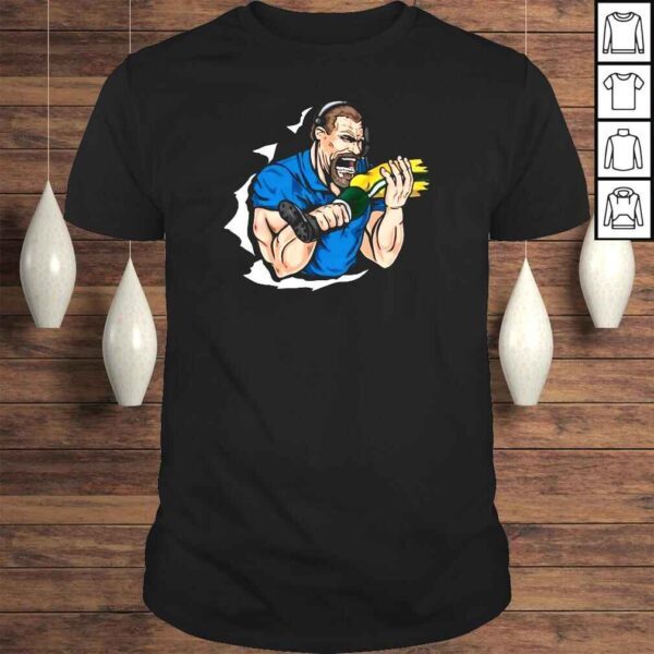 Detroit Lions Dan Campbell Biting Kneecaps TShirt (1)