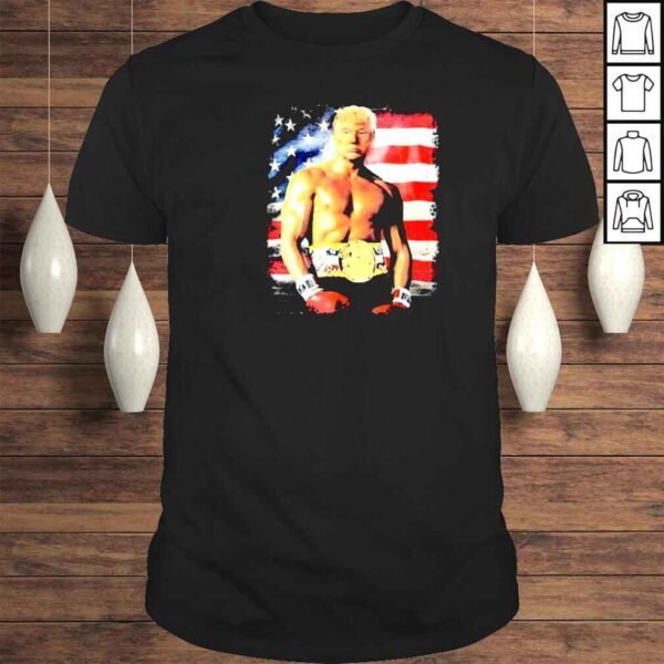 Donald Trump boxing America flag shirt