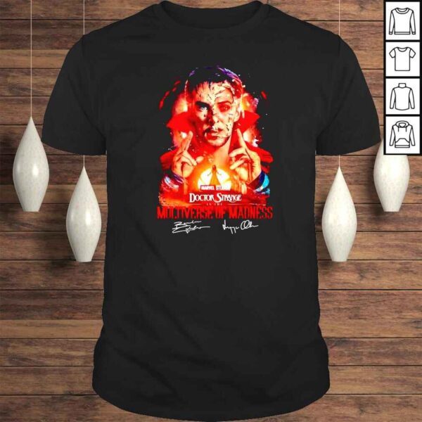 Dr Strange and Scarlet Witch face Doctor Strange in the Multiverse of Madness signature shirt