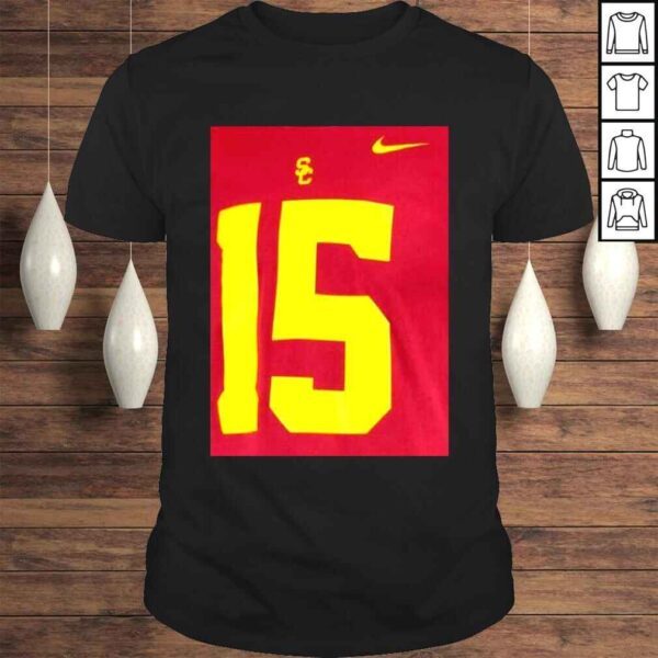 Drake London USC Trojans Nike 2022 NFL Draft Cardinal Shirt