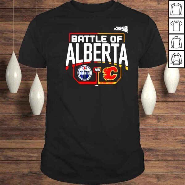 Edmonton Oilers vs Calgary Flames battle of alberta shirt