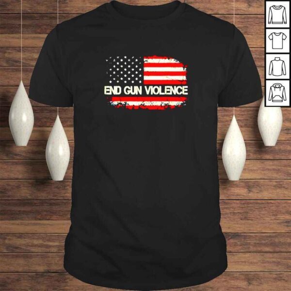 End Gun Violence America Flag shirt