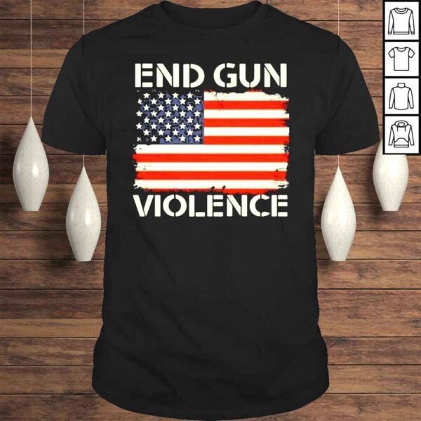 End gun violence stop gun violence uvalde us flag vintage shirt