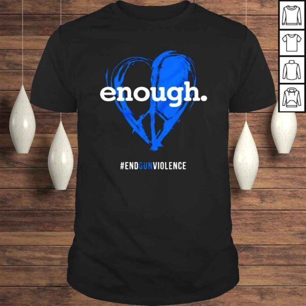 Enough End Gun Violence Heart Shirt