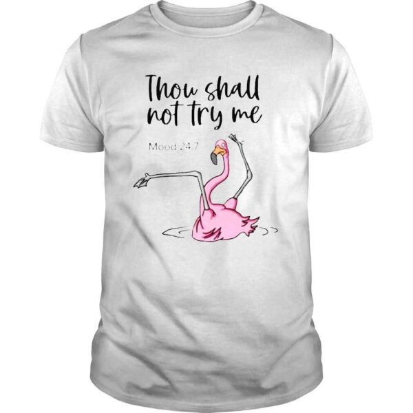 Flamingo thou shall not try me shirt