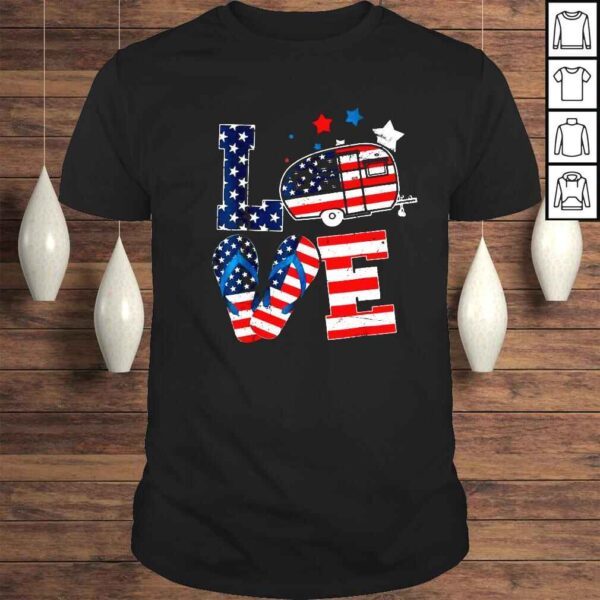 Flip Flop Love American Flag shirt