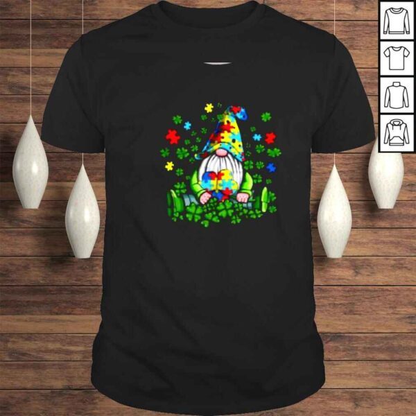 Gnomies Shamrock Autism Awareness St Patricks Day Gnome TShirt