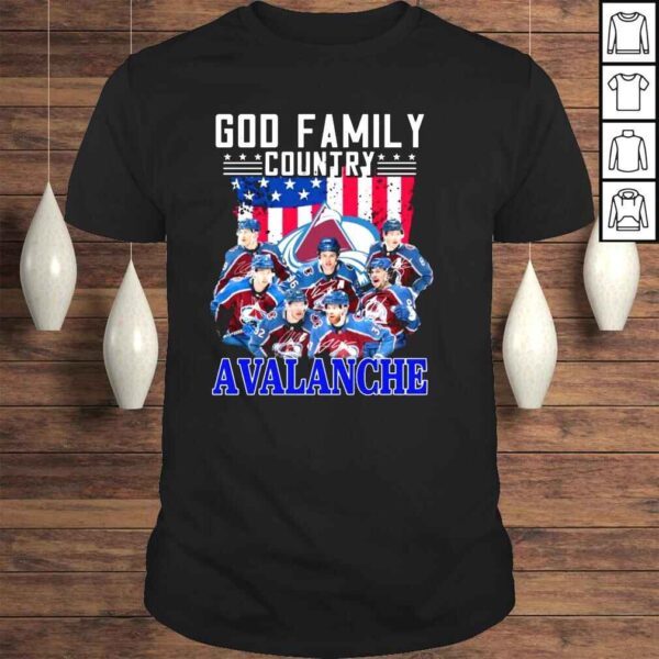 God family country Colorado Avalanche signatures shirt