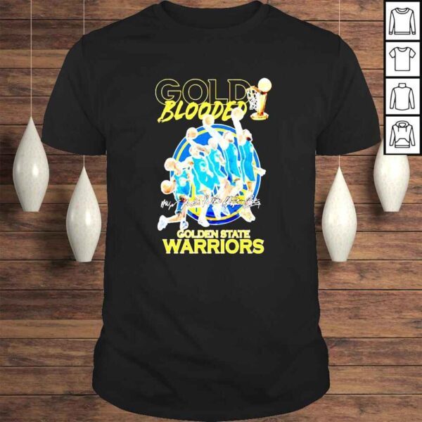 Gold Blooded Golden State Warriors Players signatures shirt