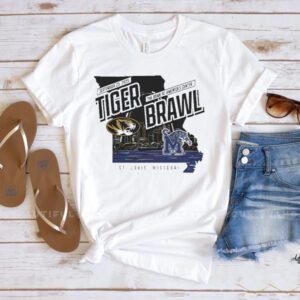 Gold Mizzou Tigers vs Memphis Tiger Brawl Gameday T-Shirtt