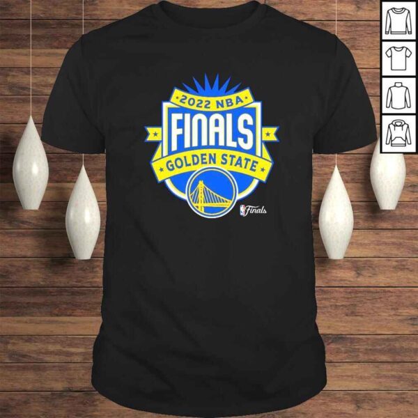 Golden State Warriors Sportiqe 2022 NBA Finals Crest Comfy shirt