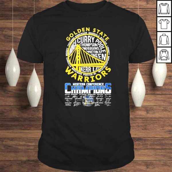 Golden State Warriors Toscano Anderson Western Conference Champions signatures shirt