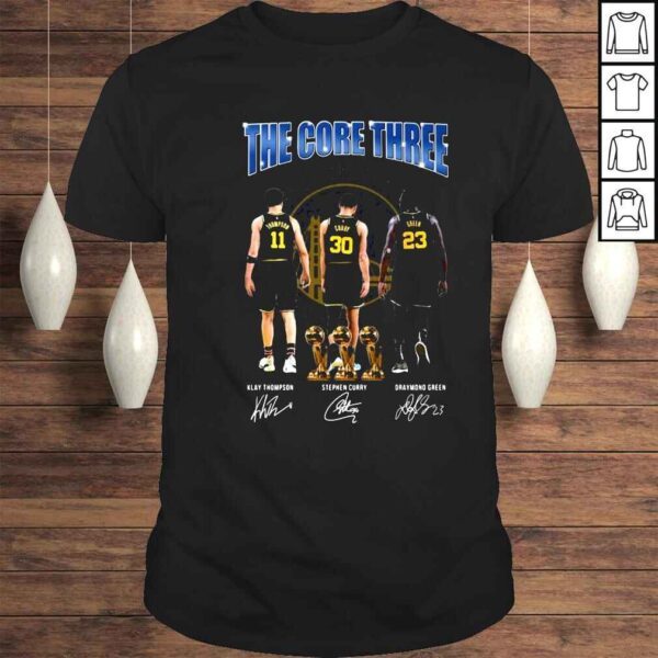 Golden State Warriors the core three Klay Thompson Stephen Curry Draymond Green shirt